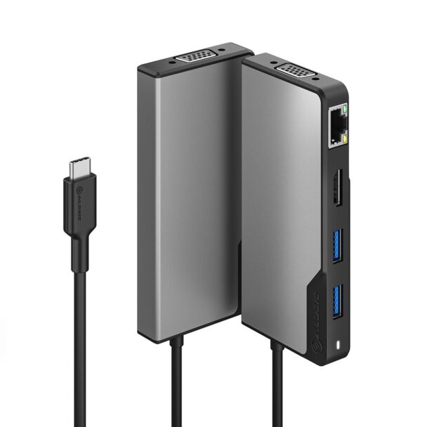 Alogic UCFUPRGVV2-SGR USB-C Fusion MAX 6-in-1 Hub V2