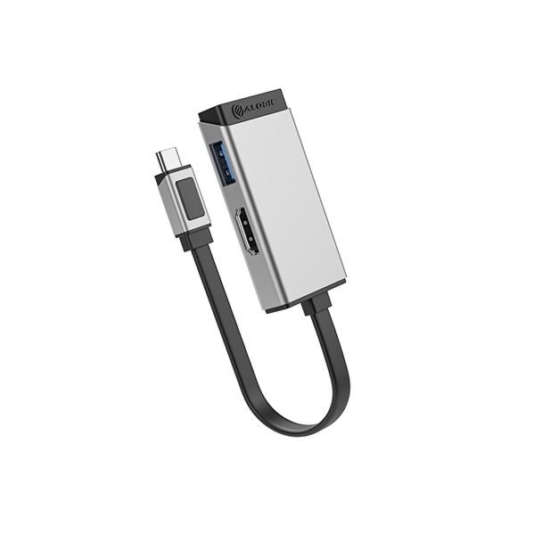 Alogic ULCHDA-SGR MagForce DUO USB-C 2 in 1 HDMI + USB-A Adapter 4k 60Hz