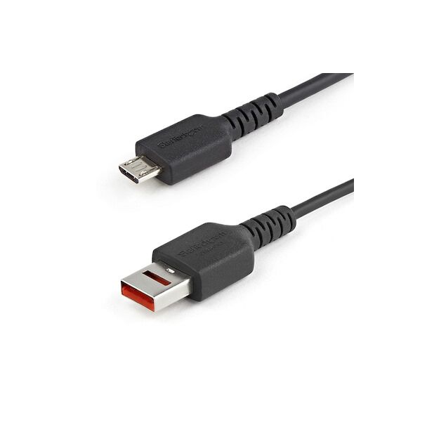 StarTech USBSCHAU1M USB Secure Charging USB-A to Micro USB Cable 1m