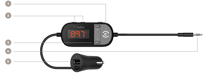 TuneCast transmitter features callout