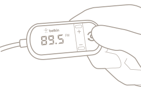 TuneCast In-Car 3.5mm to FM Transmitter Diagram