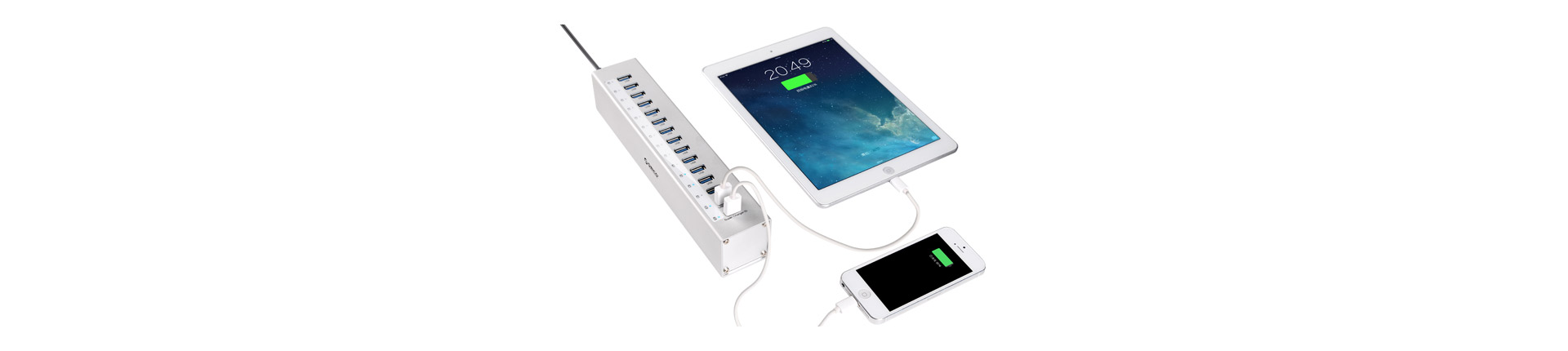 Equipped with 2 Super charging ports