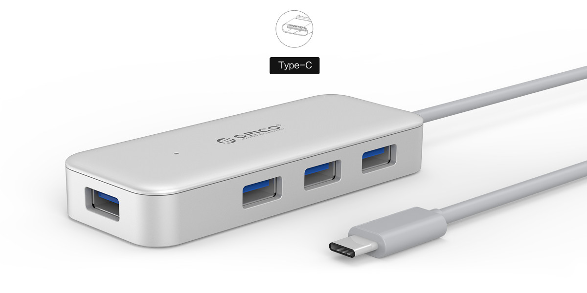 Type-C HUB is Reversible design, plug correctly in any way