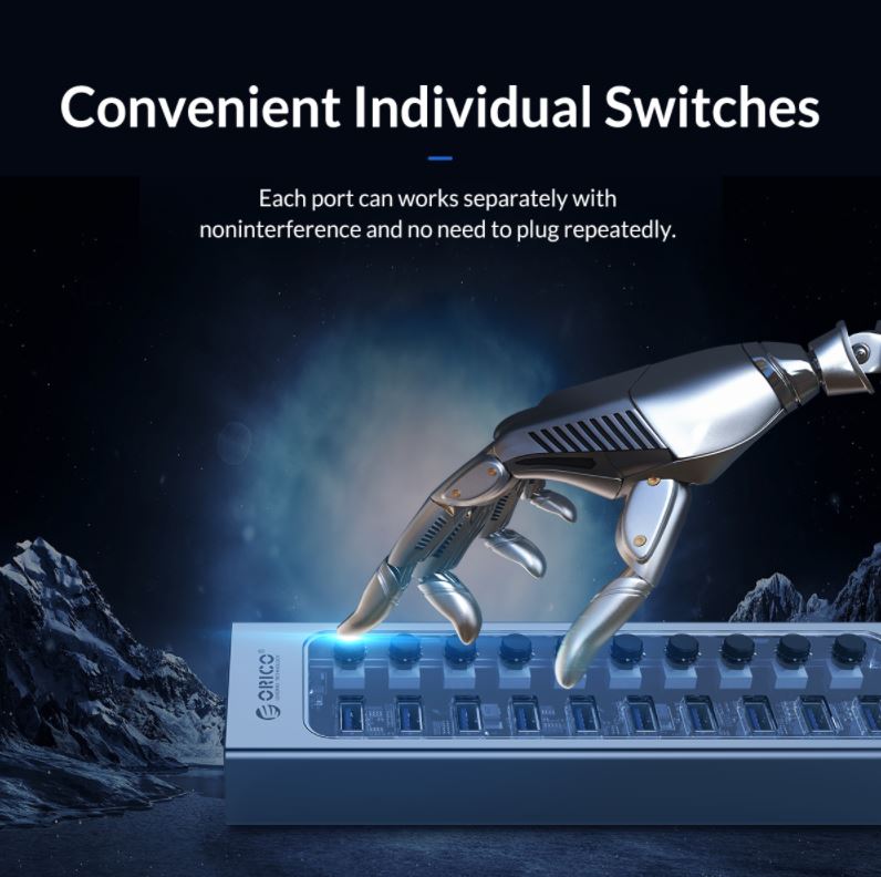 Each port can work separately with no interference and no need to plug repeatedly  